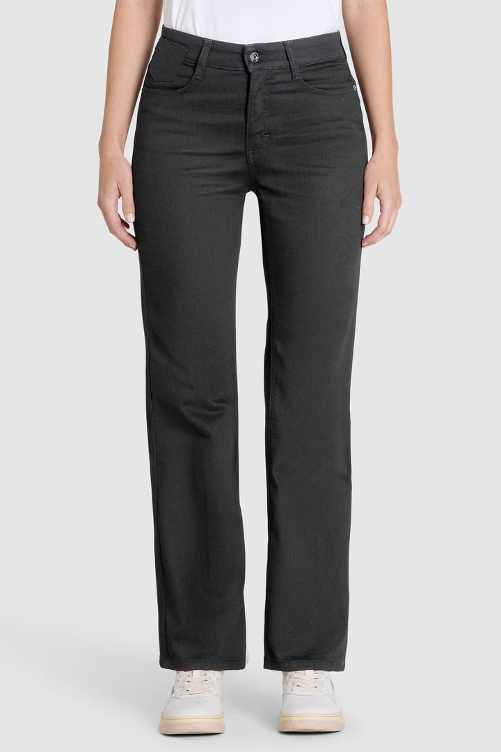 Mac Laura Black Authentic Stretch Denim Jeans 30L - front view