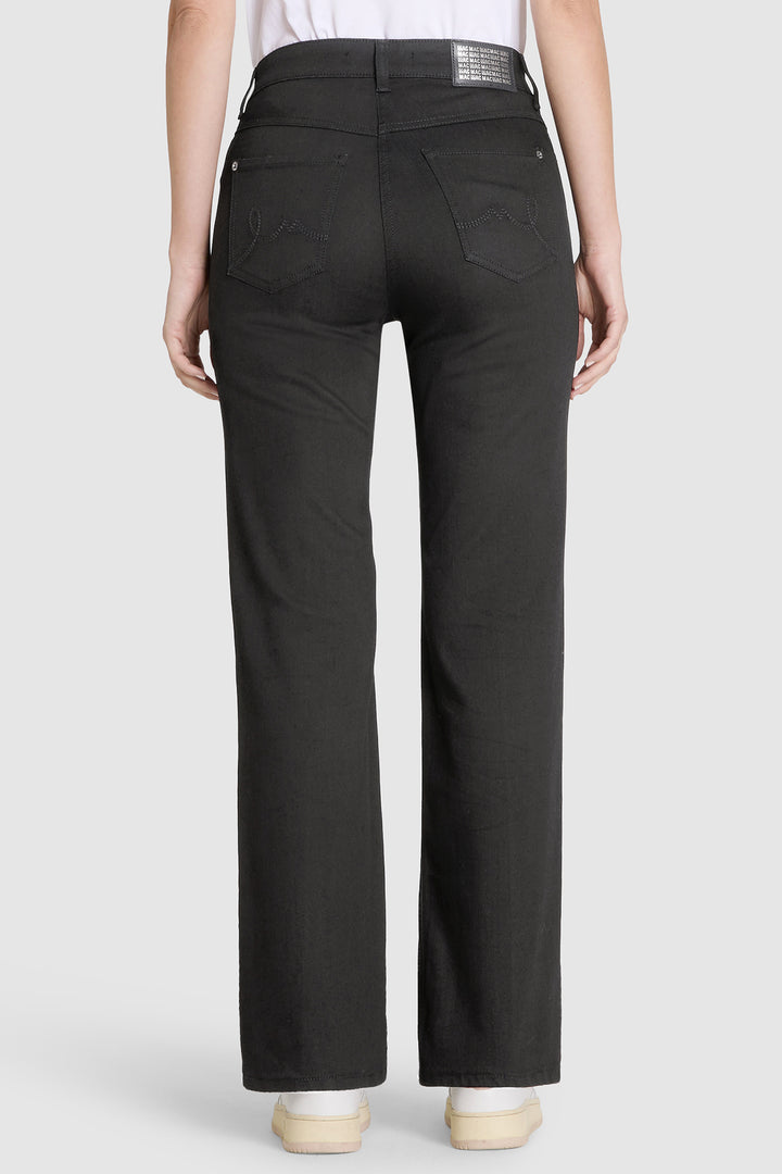 Mac Laura Black Authentic Stretch Denim Jeans 30L - back view