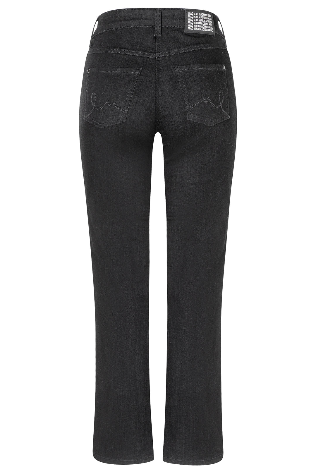 Mac Laura Black Authentic Stretch Denim Jeans 30L - packshot, back
