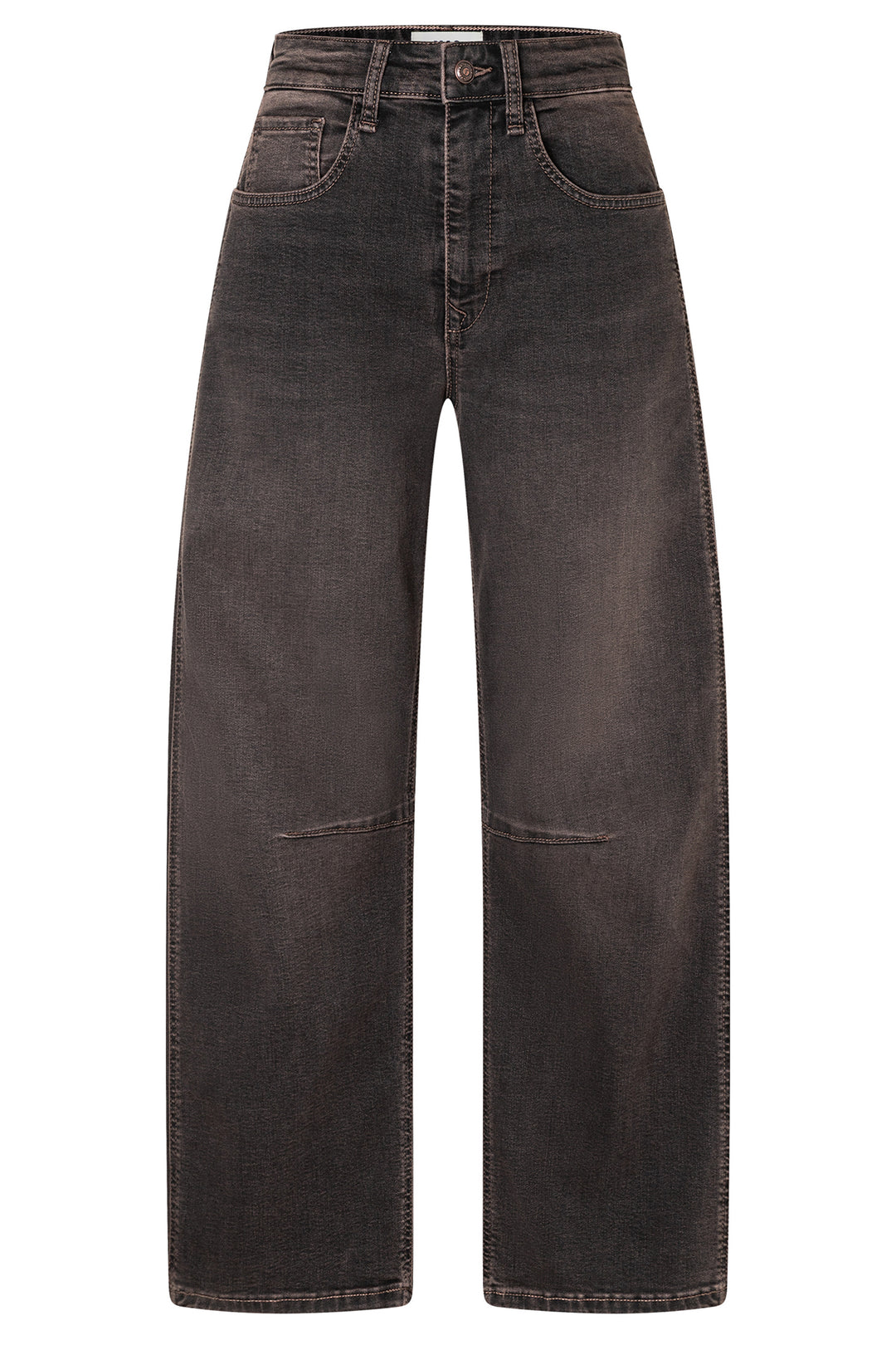 Mac Ohio Barrel Coffee Vintage Wash Brown Comfort Denim Jeans - packshot, front