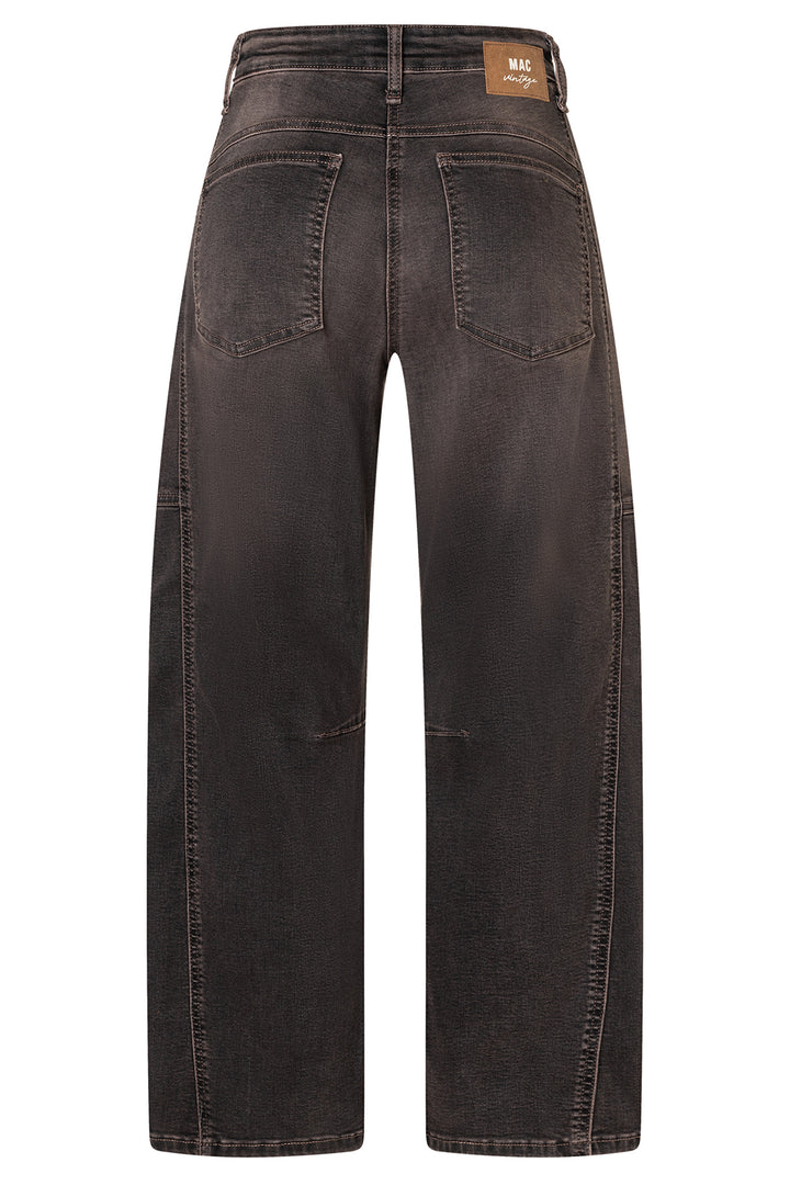 Mac Ohio Barrel Coffee Vintage Wash Brown Comfort Denim Jeans - packshot, back