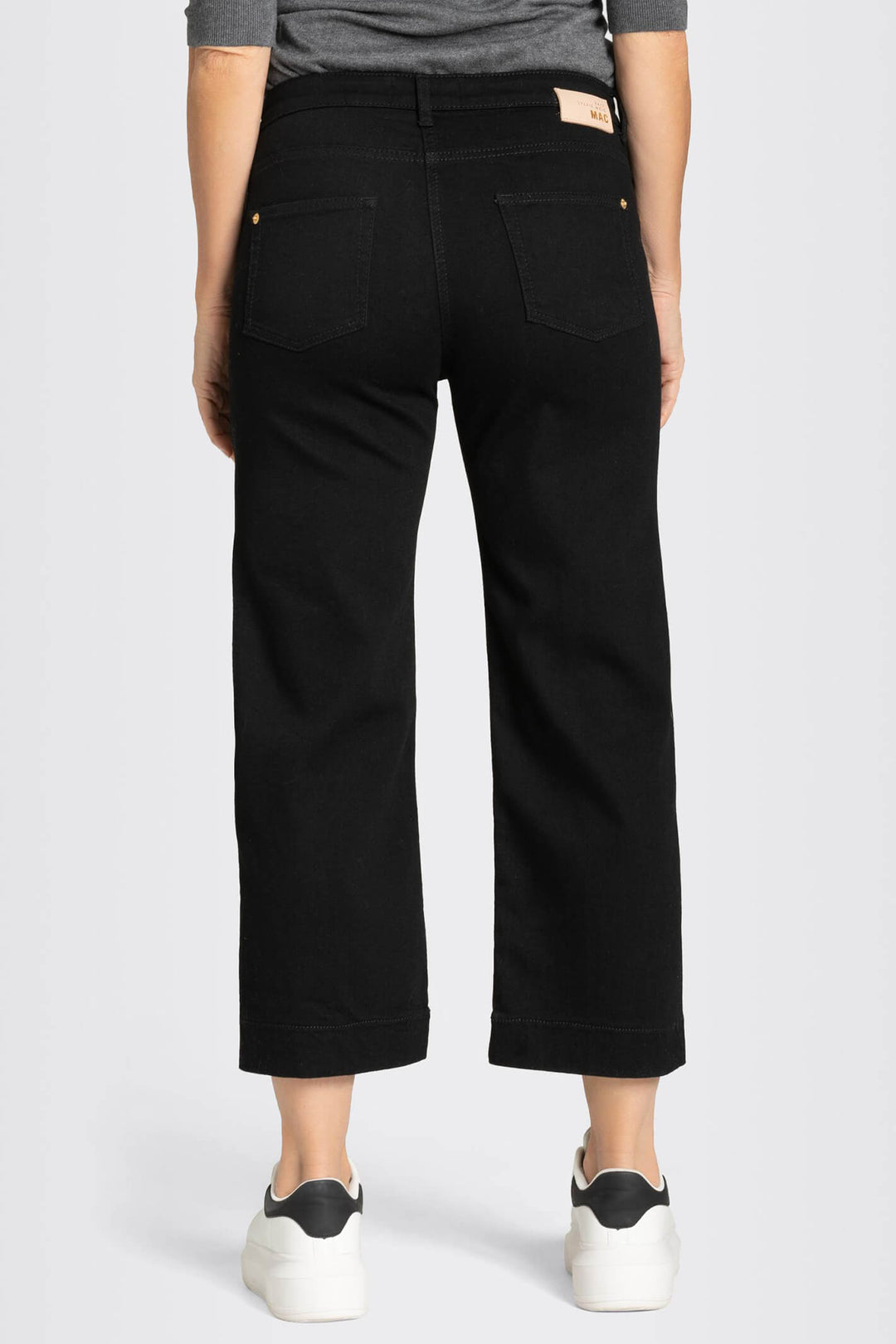 Mac Rich Culotte 2630-90-0389L Black Stretch Denim Jeans - Olivia Grace Fashion