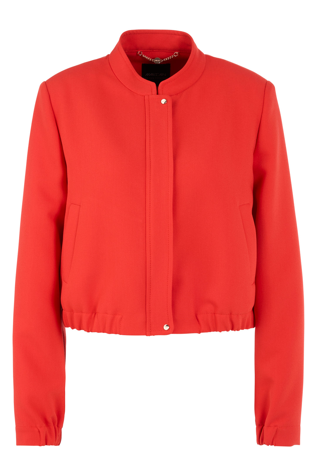 Marc Cain AC 31.15 W44 Red Stand Up Collar Jacket