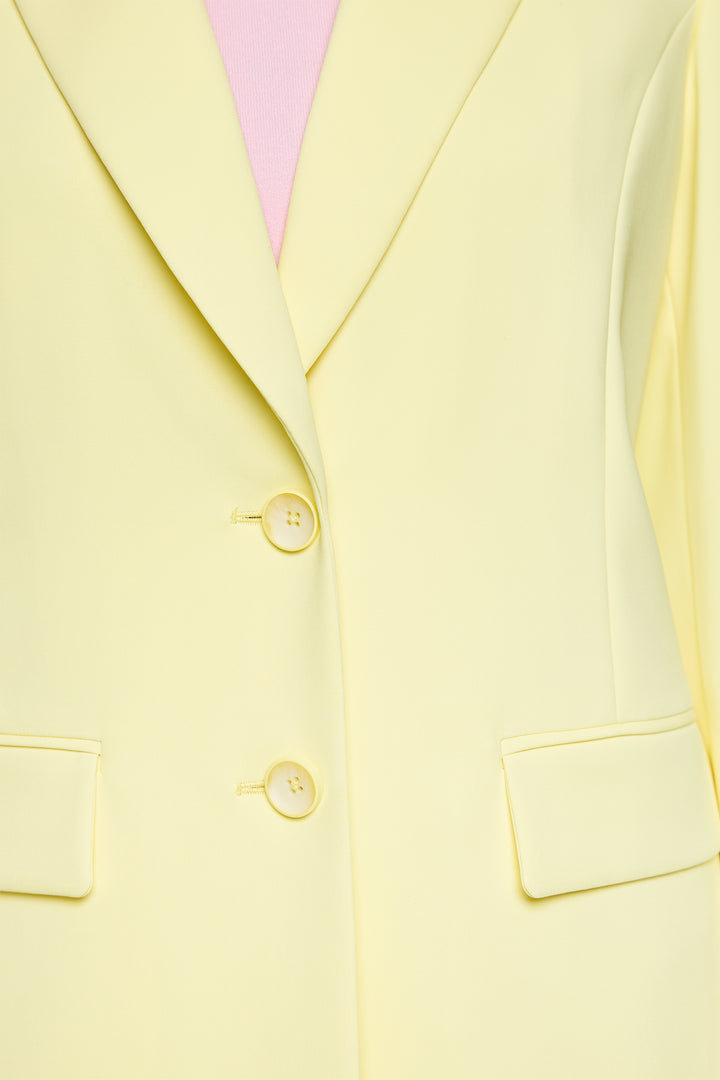 Marc Cain AC 34.06 W56 404 Deep Limonella Yellow Blazer Jacket