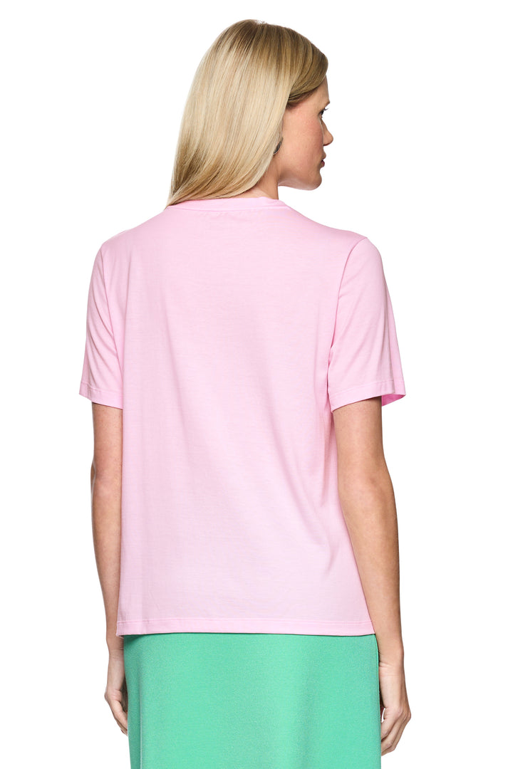Marc Cain AC 48.11 J26 255 Pink Tulle Spring Fling Print T-Shirt