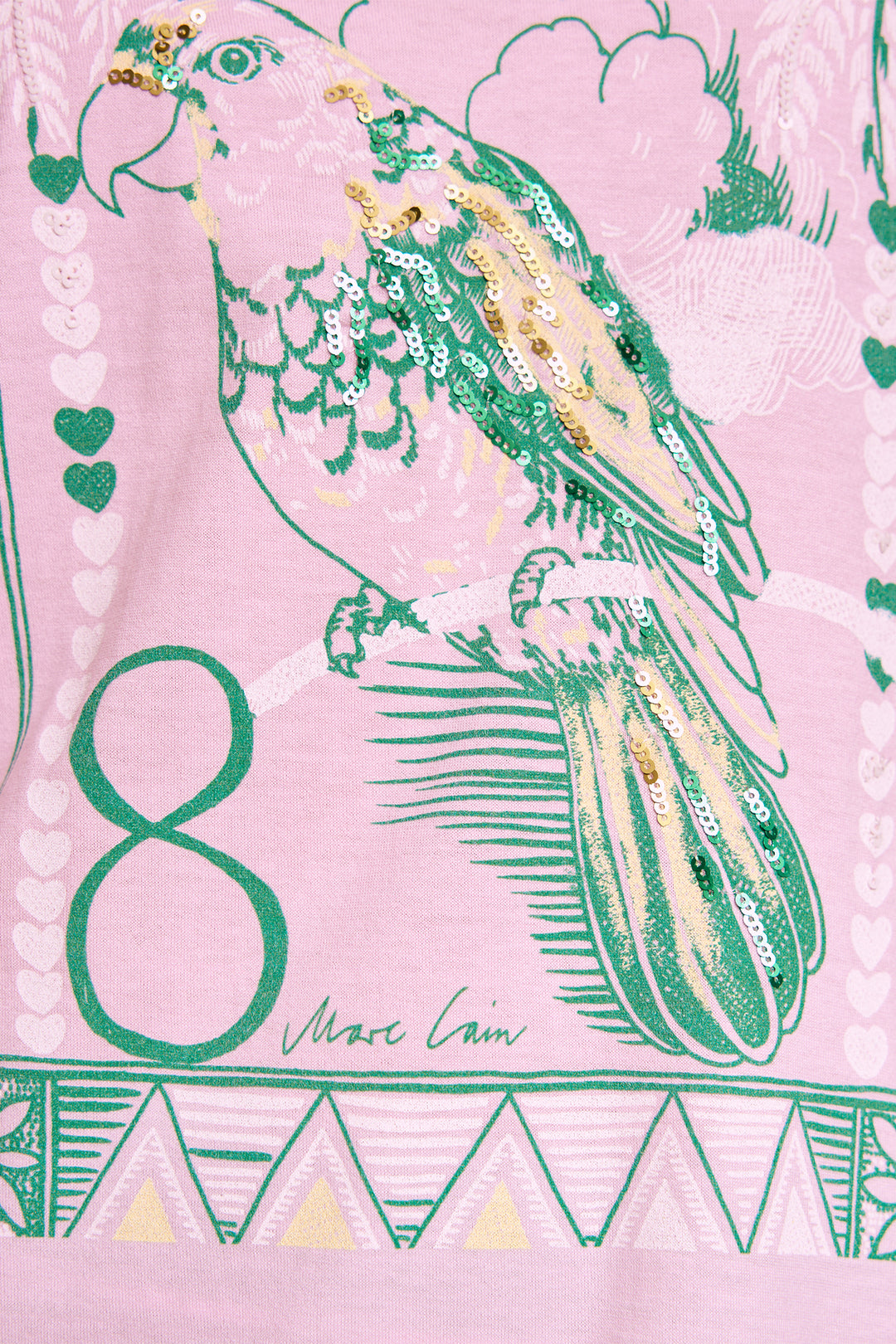 Marc Cain AC 48.11 J26 255 Pink Tulle Spring Fling Print T-Shirt