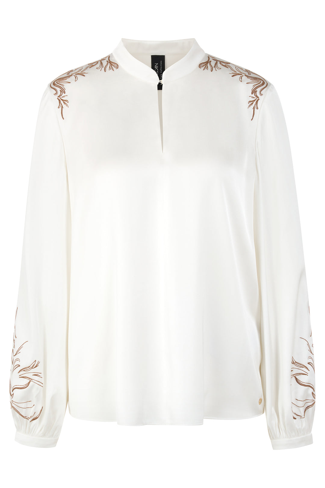 Marc Cain AC 51.13 W25 Cream Applique Detail Blouse