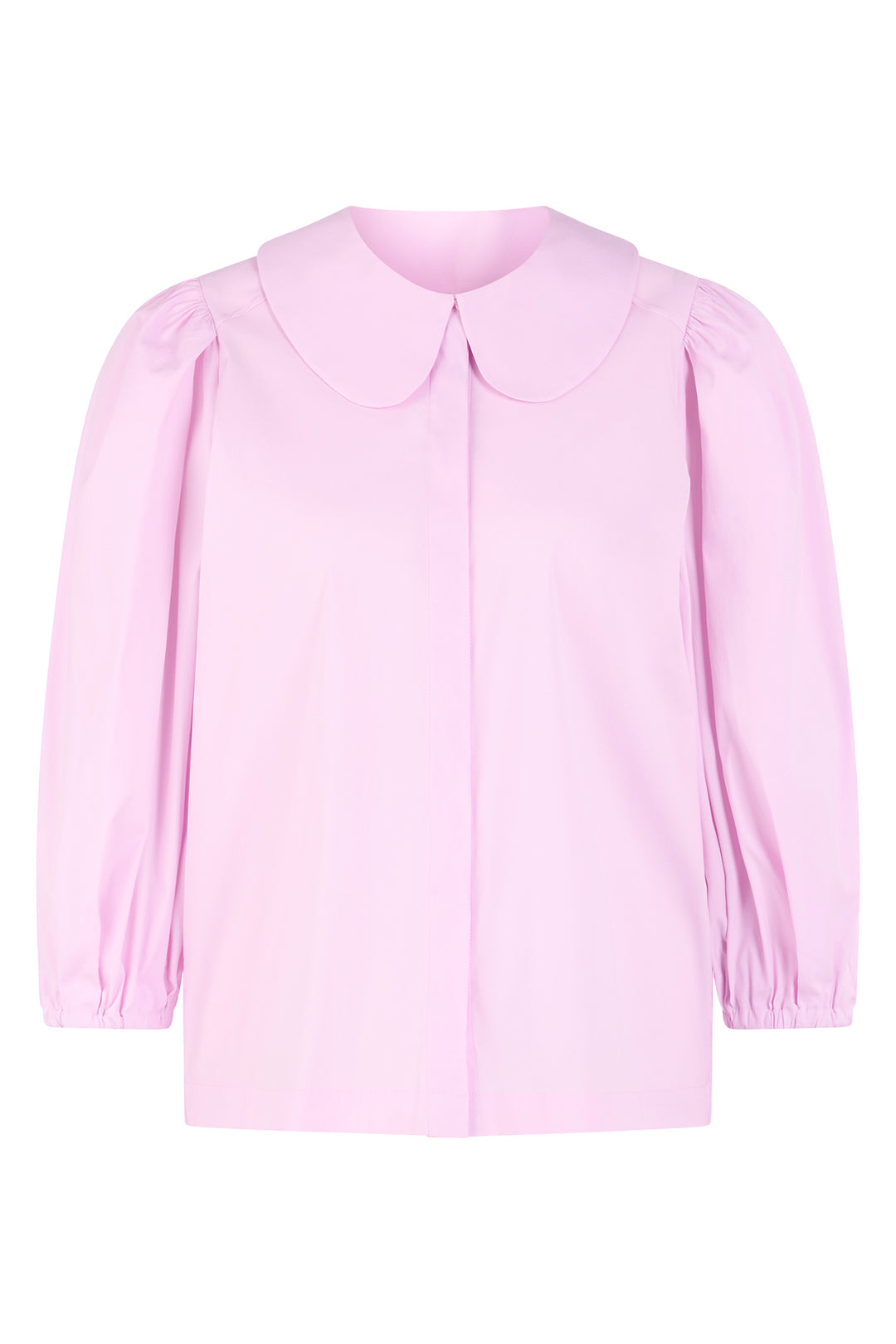 Marc Cain AC 51.18 W71 255 Pink Tulle Detachable Collar Blouse