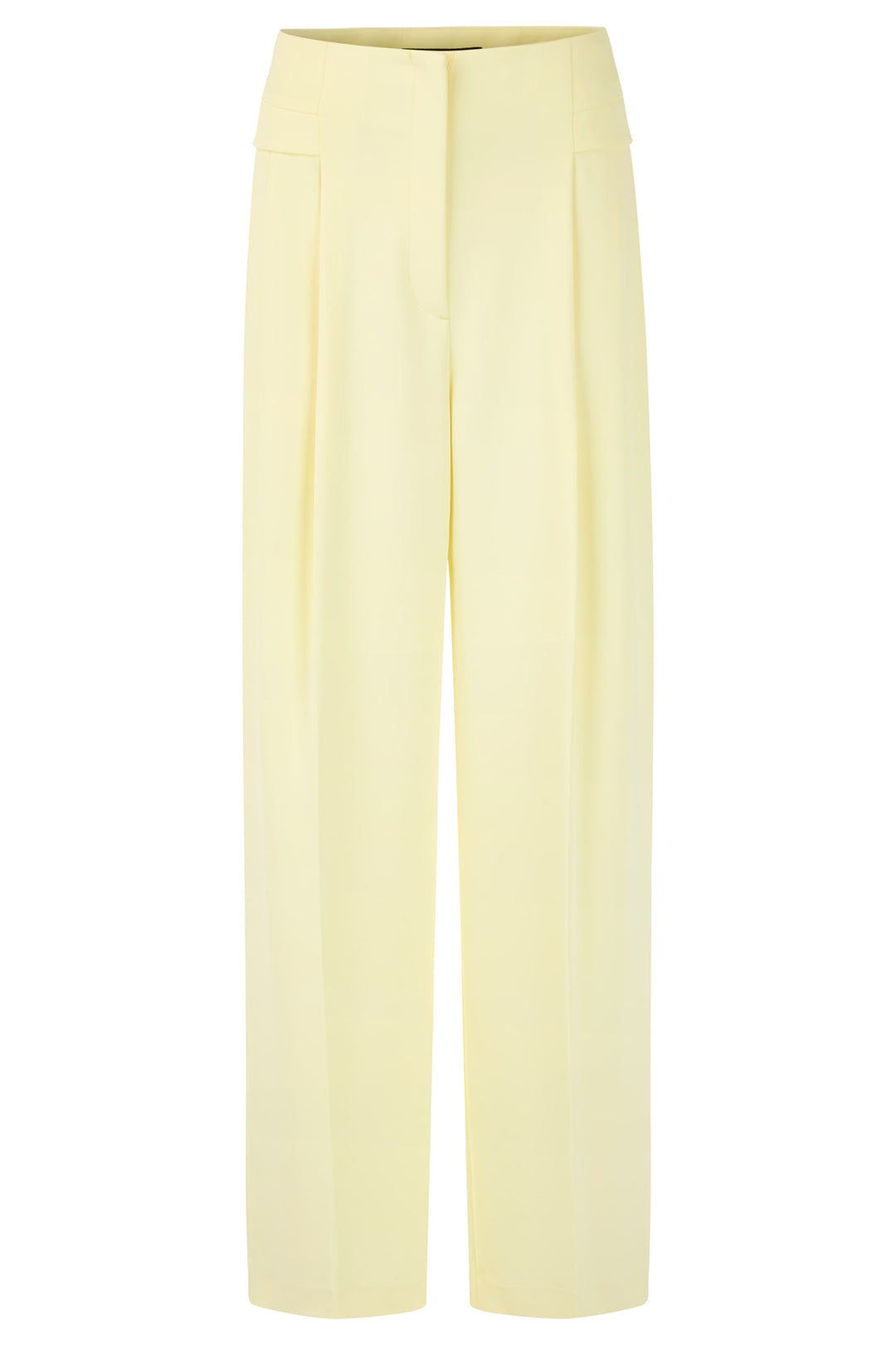 Marc Cain AC 81.38 W56 404 Deep Limonella Yellow Wide Leg Trousers