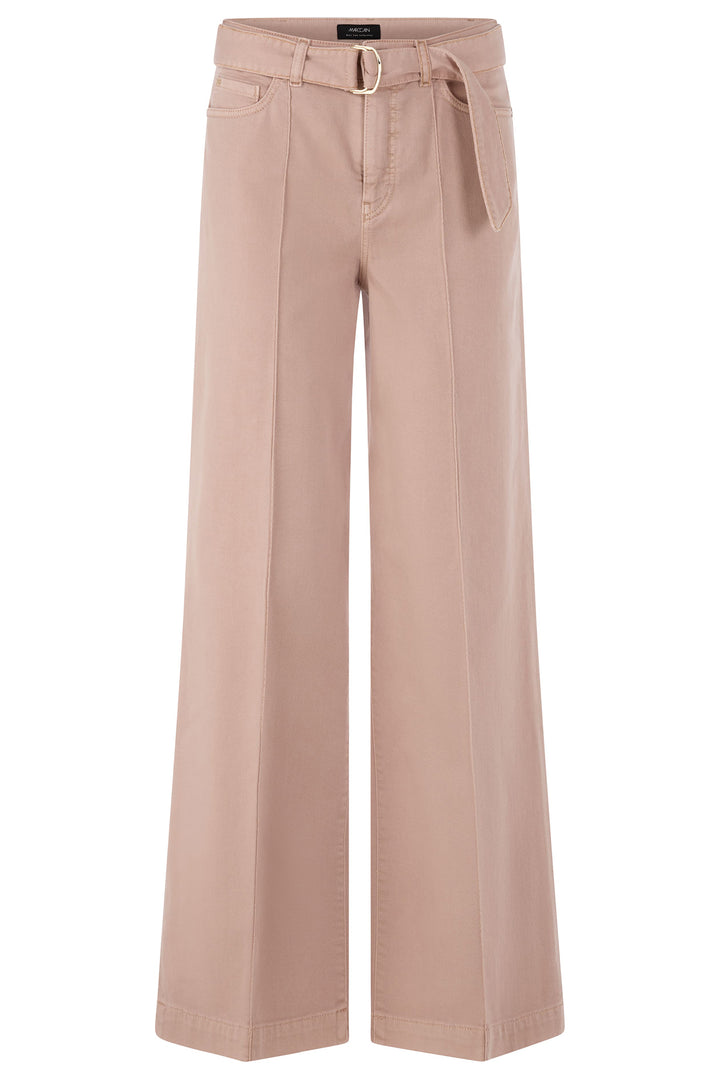 Marc Cain AC 82.14 D03 619 Warm Taupe Wide Leg Denim Jeans