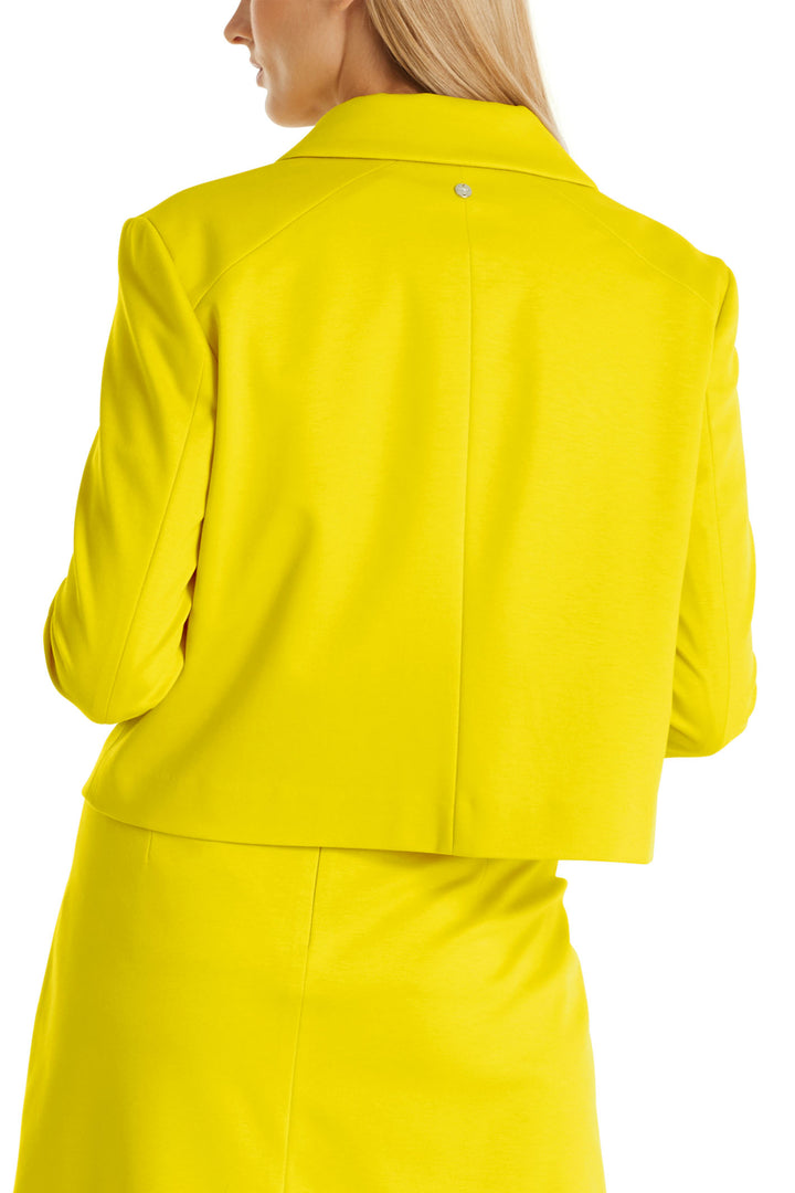 Marc Cain Additions WA 31.01 J24 431 Bright Sulphur Yellow Jersey Jacket - Olivia Grace Fashion