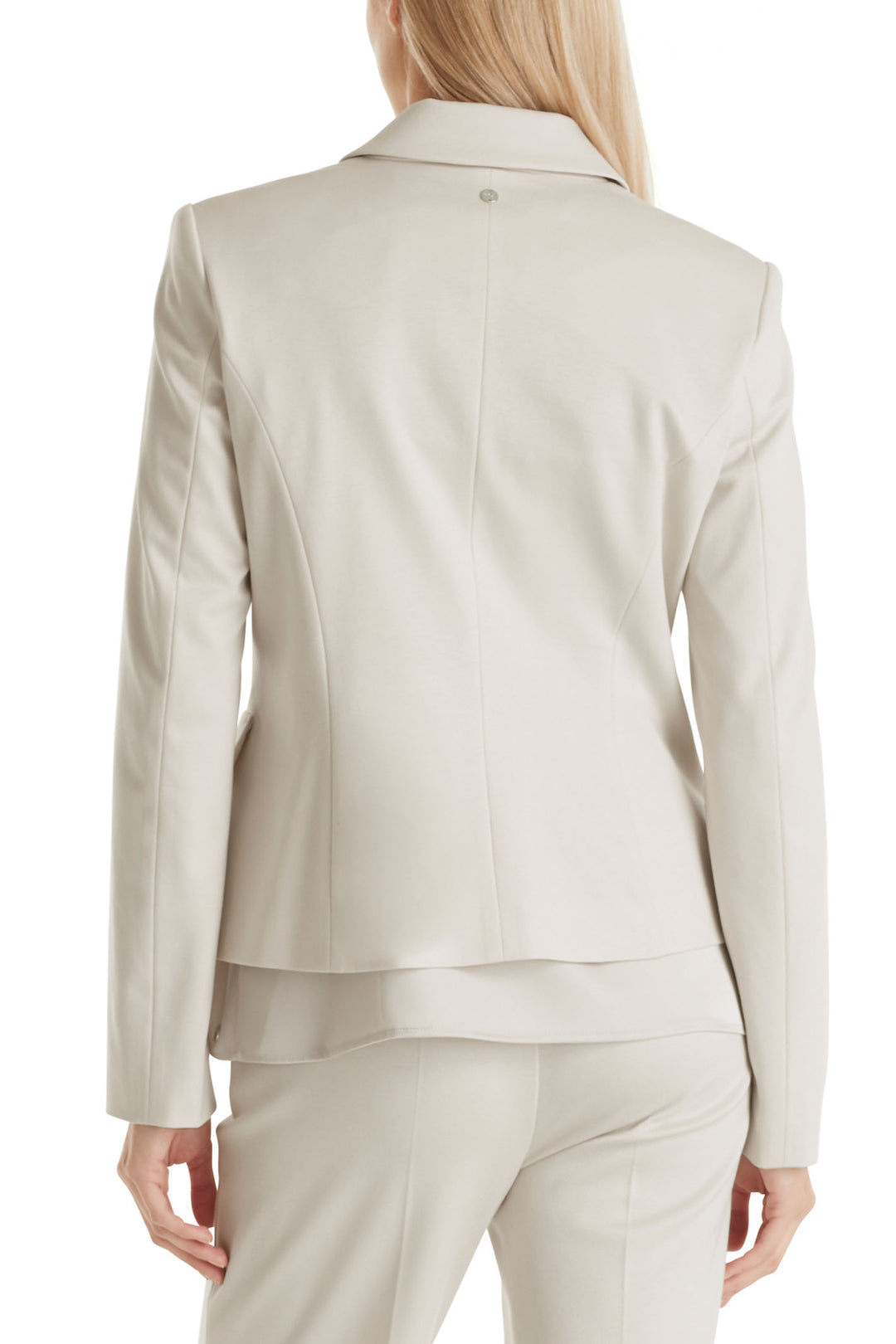 Marc Cain Additions WA 34.10 J24 182 Smoke Cream Jersey Jacket - Olivia Grace Fashion