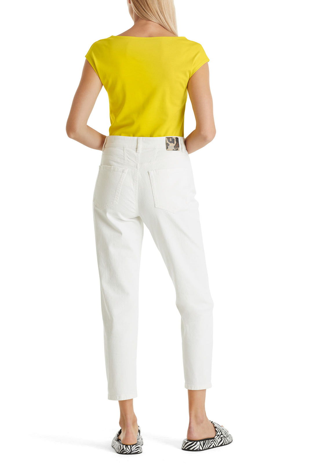 Marc Cain Additions WA 48.37 J14 431 Bright Sulphur Yellow Top - Olivia Grace Fashion