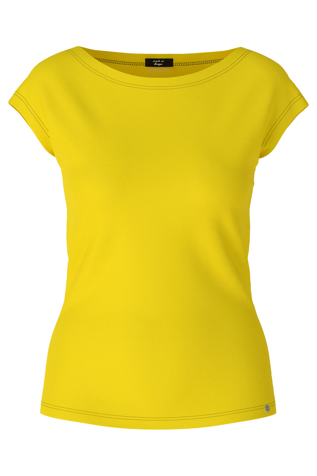 Marc Cain Additions WA 48.37 J14 431 Bright Sulphur Yellow Top - Olivia Grace Fashion