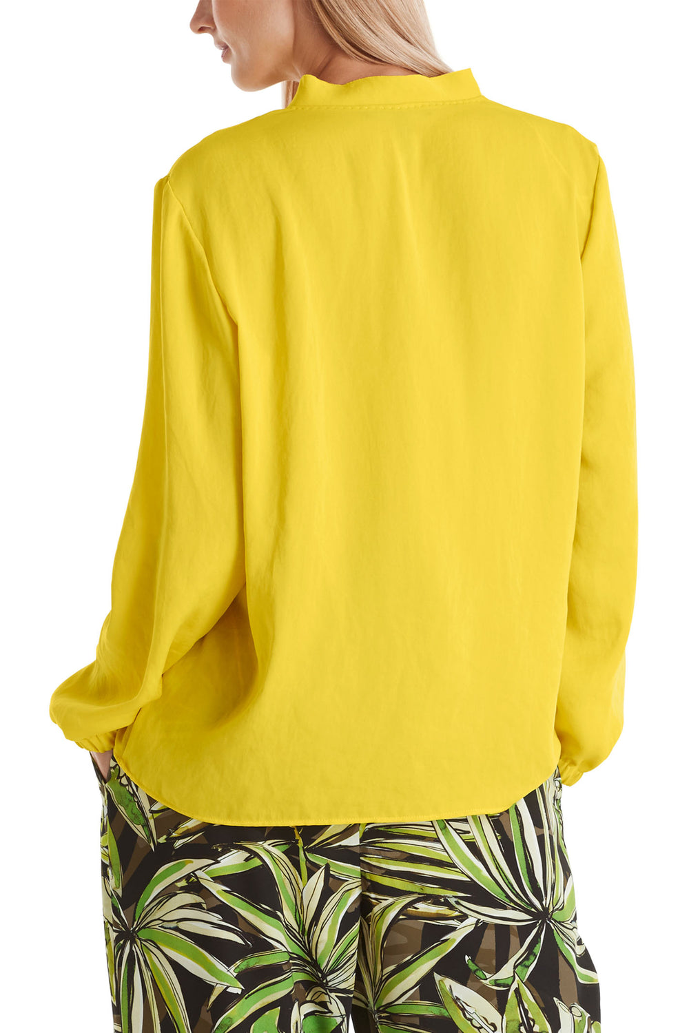 Marc Cain Additions WA 51.03 W39 431 Bright Sulphur Yellow Blouse - Olivia Grace Fashion