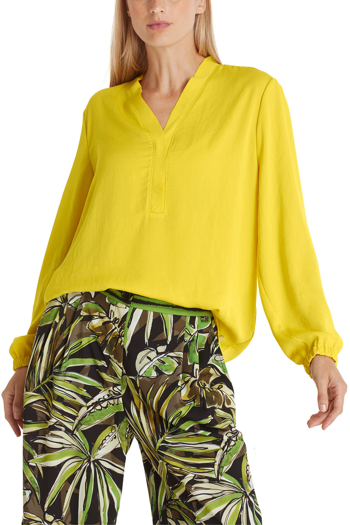 Marc Cain Additions WA 51.03 W39 431 Bright Sulphur Yellow Blouse - Olivia Grace Fashion