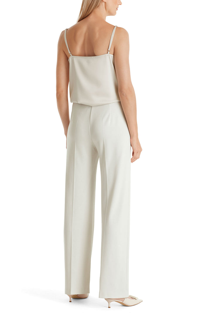 Marc Cain Additions WA 81.05 J24 182 Smoke Cream Pull-On Trousers - Olivia Grace Fashion