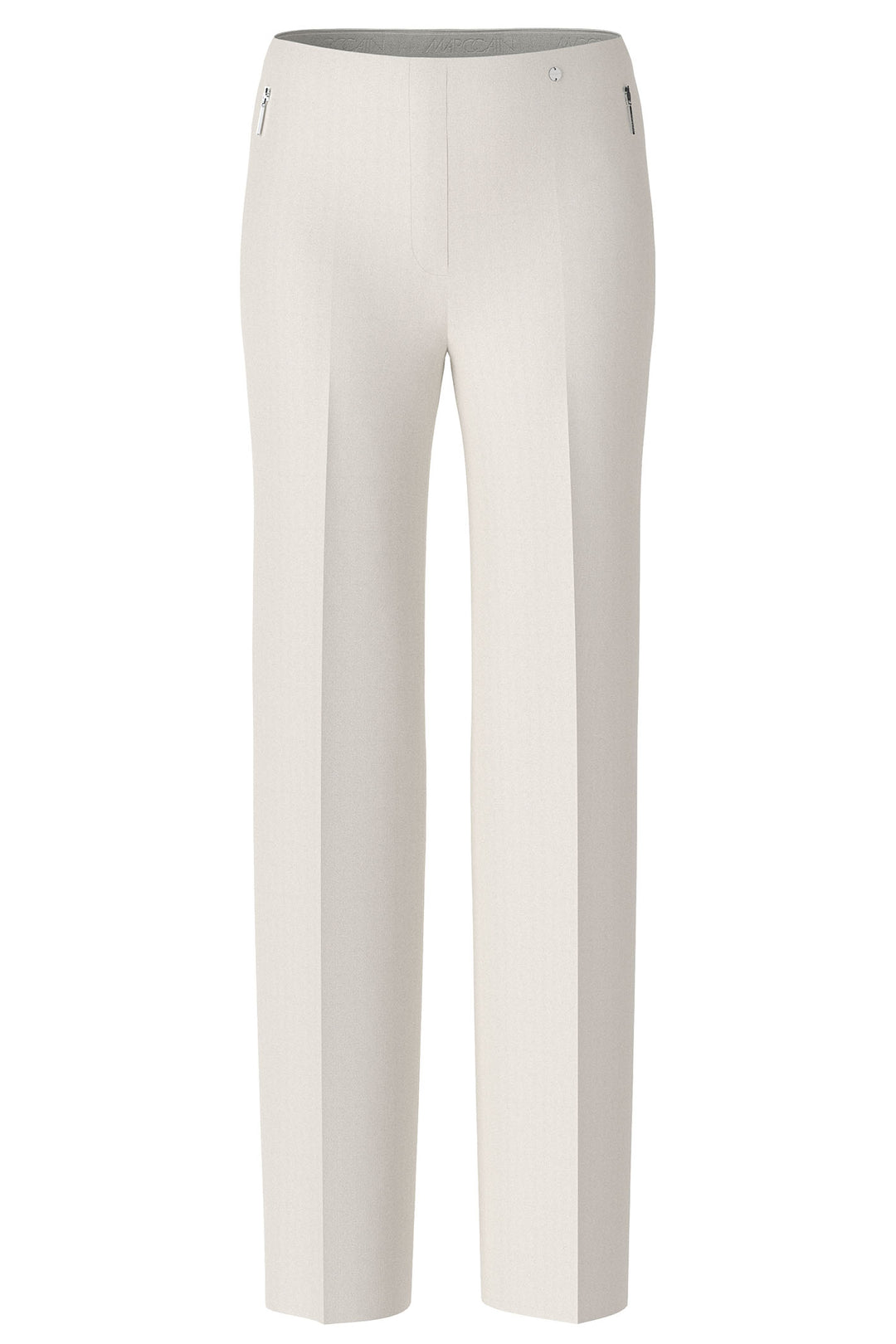 Marc Cain Additions WA 81.05 J24 182 Smoke Cream Pull-On Trousers - Olivia Grace Fashion