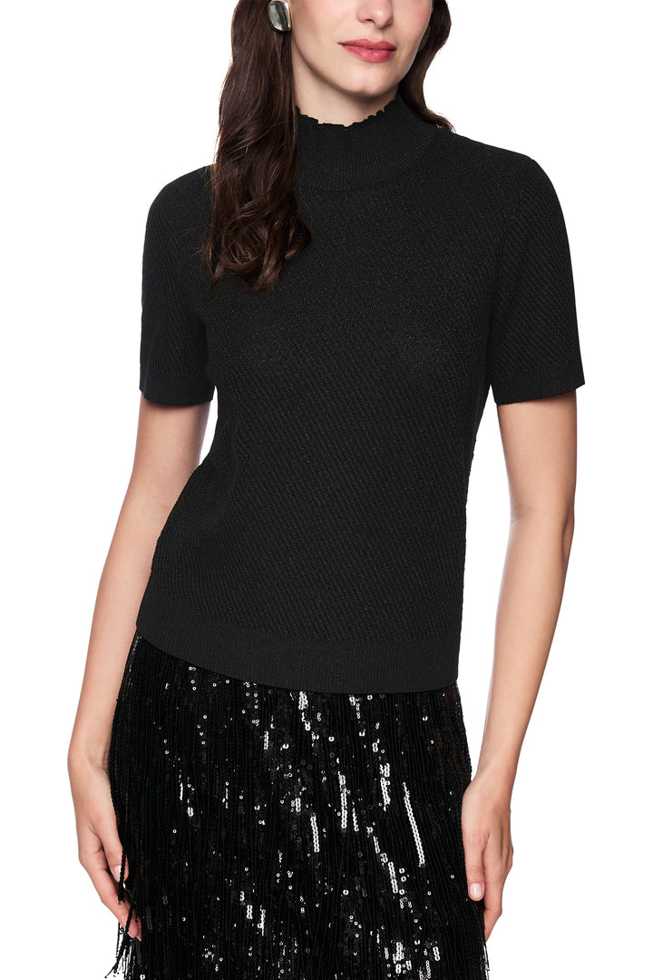 Marc Cain AG 41.01 M50 Black Short Sleeve Jumper