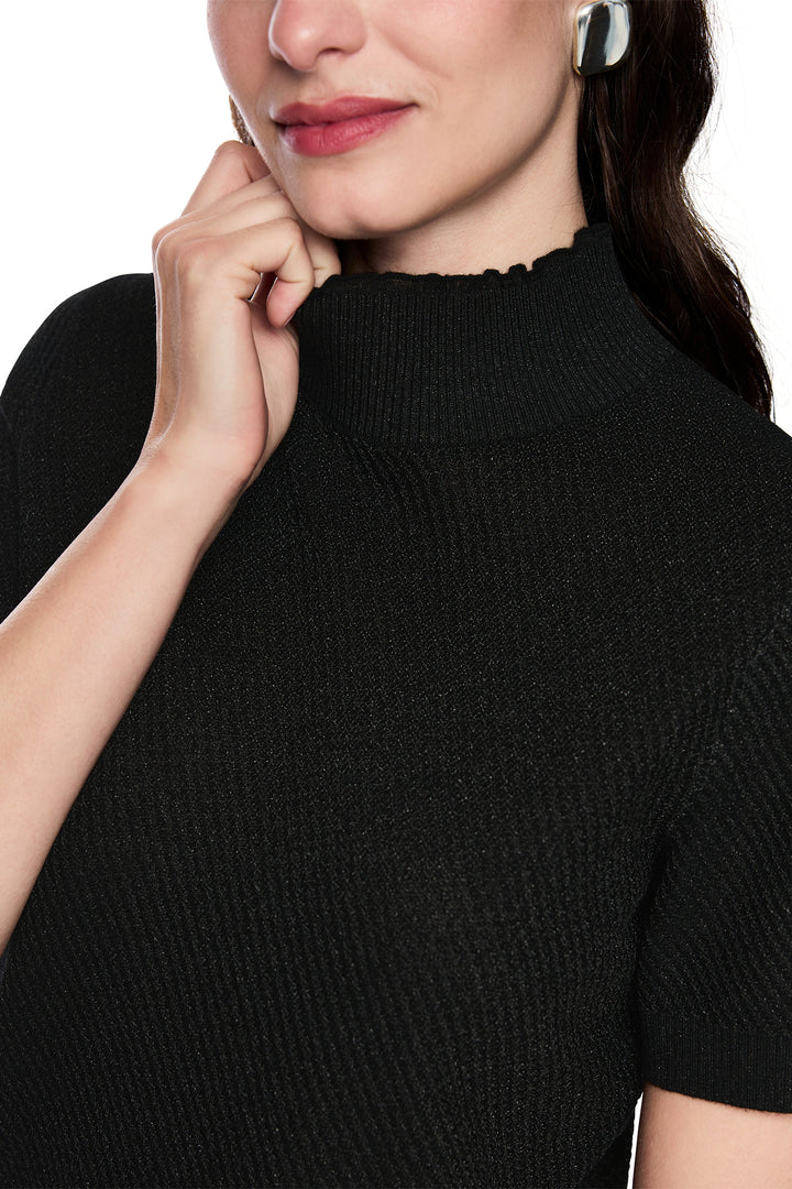 Marc Cain AG 41.01 M50 Black Short Sleeve Jumper