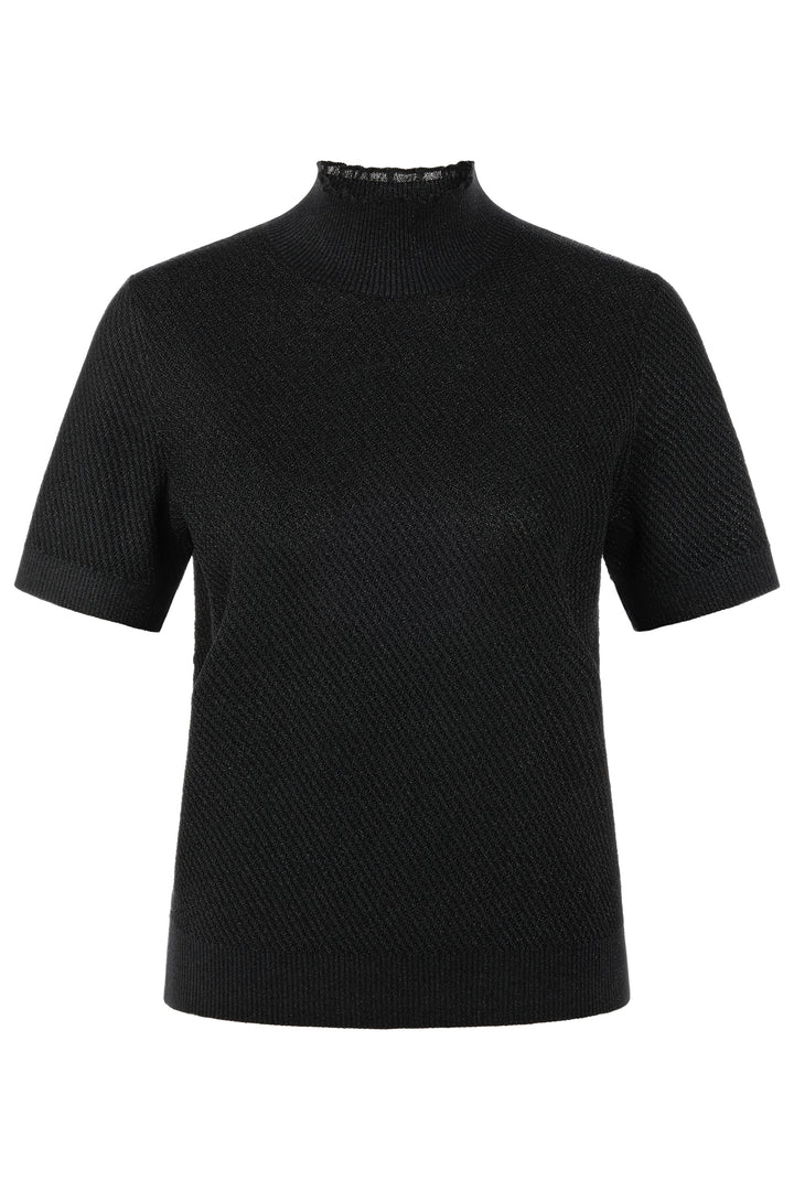 Marc Cain AG 41.01 M50 Black Short Sleeve Jumper