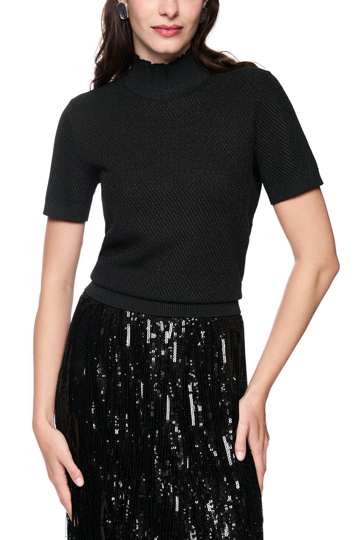 Marc Cain AG 41.01 M50 Black Short Sleeve Jumper