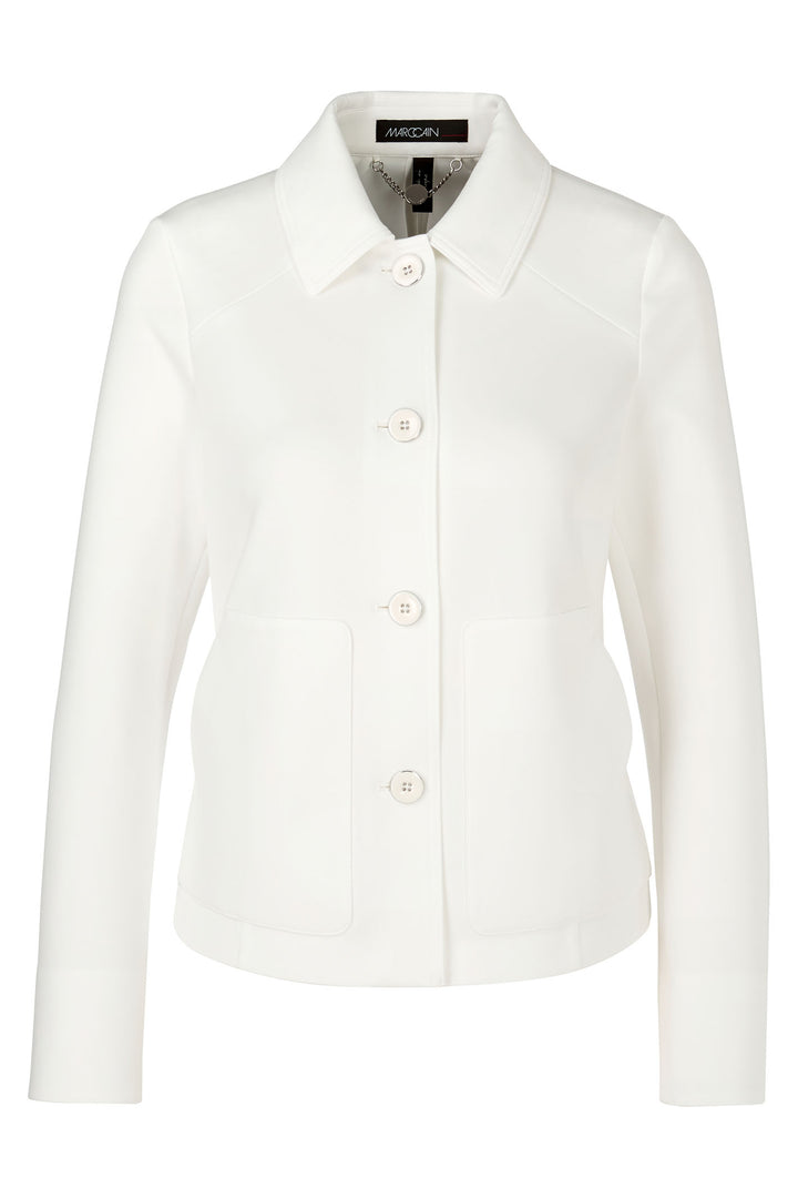 Marc Cain Collection WC 31.05 J23 110 Off White Jacket - Olivia Grace Fashion