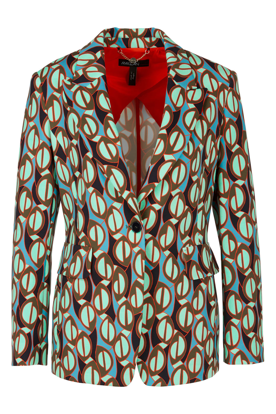 Marc Cain Collection WC 34.05 J01 562 Soft Malachite Green Blazer Jacket - Olivia Grace Fashion
