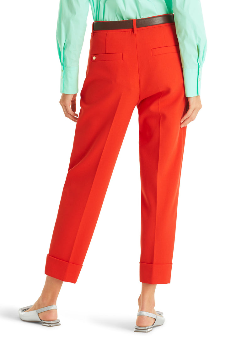 Marc Cain Collection WC 81.13 W22 223 Bright Tomato Red Trousers - Olivia Grace Fashion