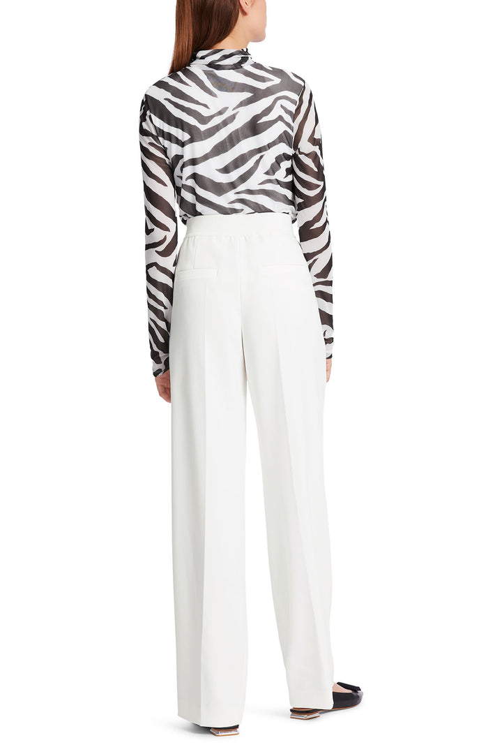 Marc Cain Collection WC 81.17 W56 110 Off White Washington Trousers - Olivia Grace Fashion