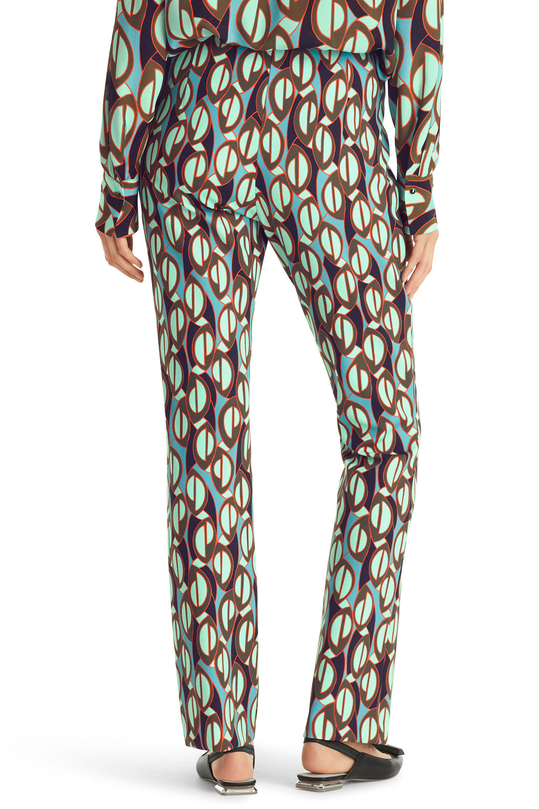 Marc Cain Collection WC 81.28 J01 562 Frederica Soft Malachite Trousers - Olivia Grace Fashion