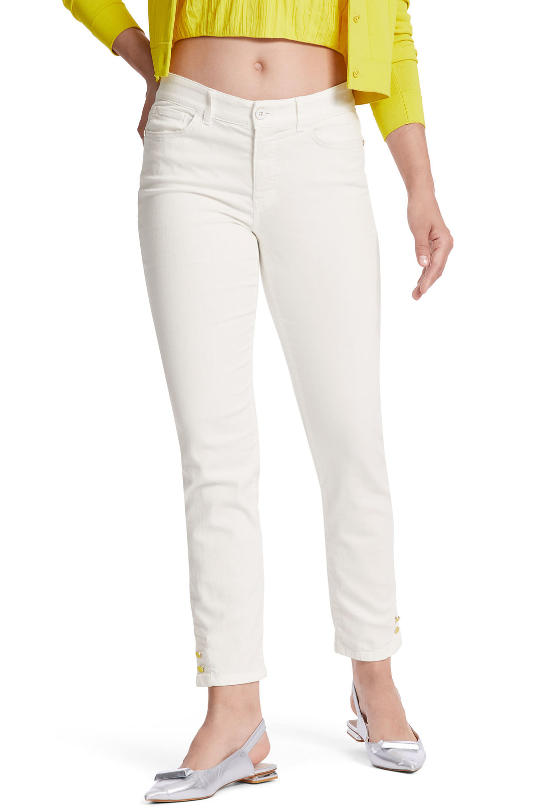 Marc Cain Collection WC 82.13 D69 110 Off White Silea Jeans - Olivia Grace Fashion