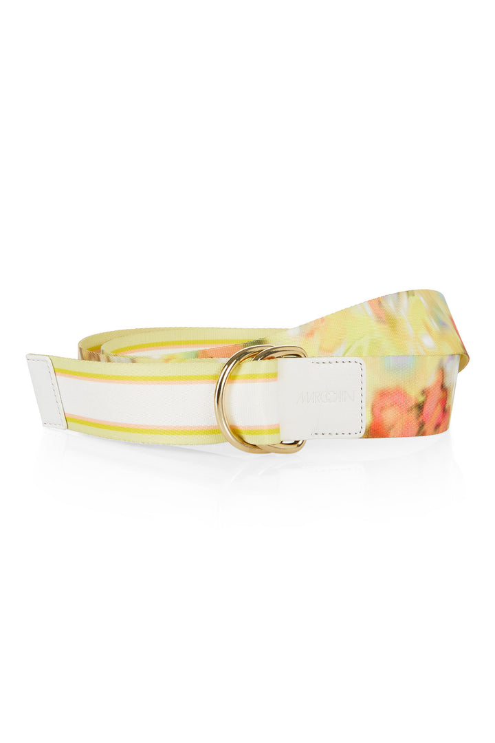 Marc Cain Collection WC G1.01 Z08 420 Pale Lemon Reversible Belt - Olivia Grace Fashion