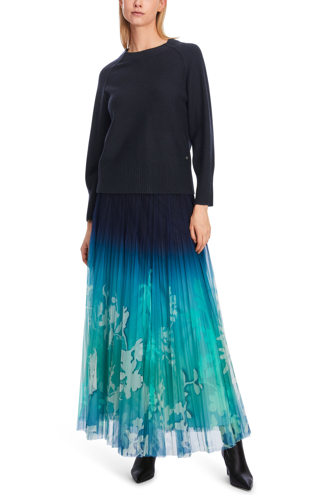 Marc Cain Collection XC 41.25 M51 395 Midnight Blue Jumper - Olivia Grace Fashion