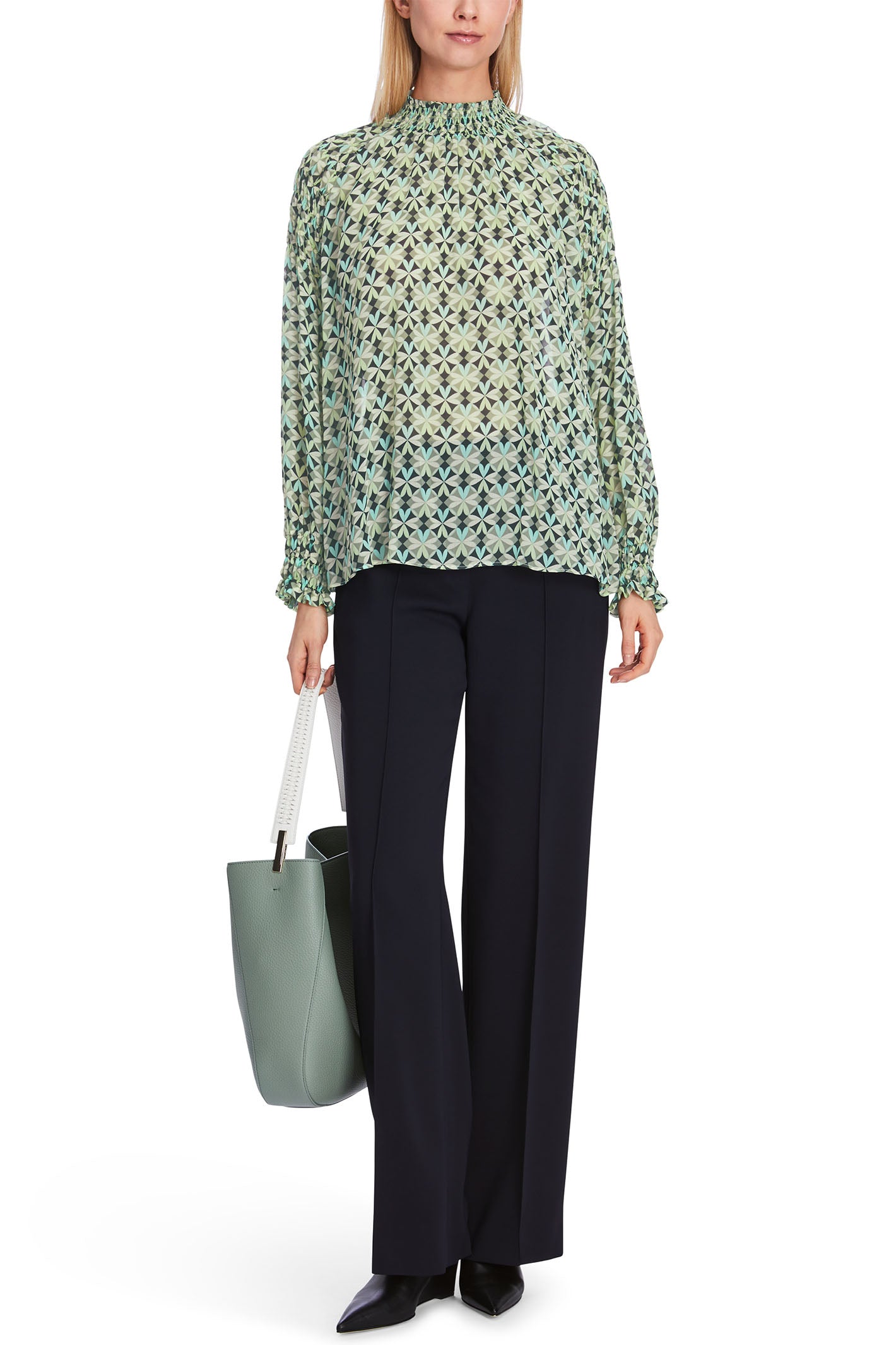 Marc Cain Collection XC 51.11 W18 Soft Malachite Green Print