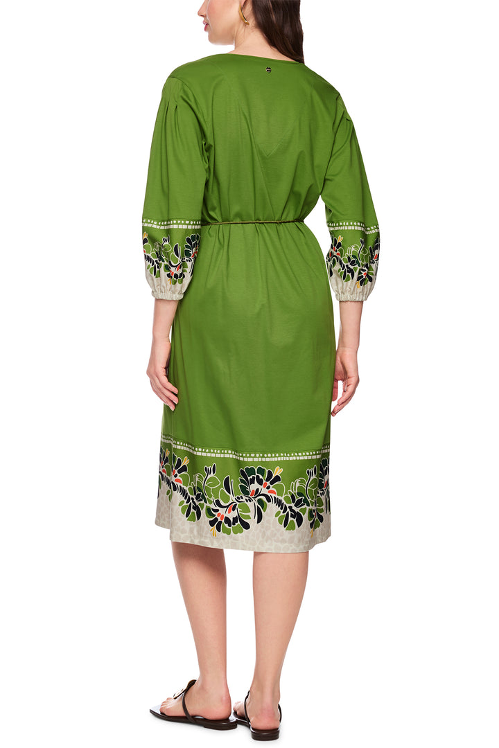Marc Cain Collections AC 21.34 J44 526 Garden Green Flower Print Dress