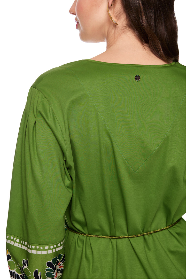 Marc Cain Collections AC 21.34 J44 526 Garden Green Flower Print Dress
