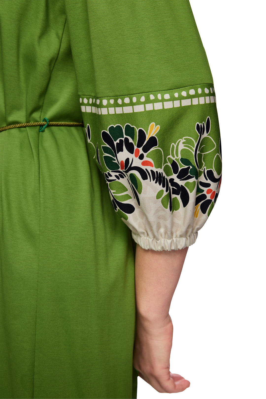 Marc Cain Collections AC 21.34 J44 526 Garden Green Flower Print Dress