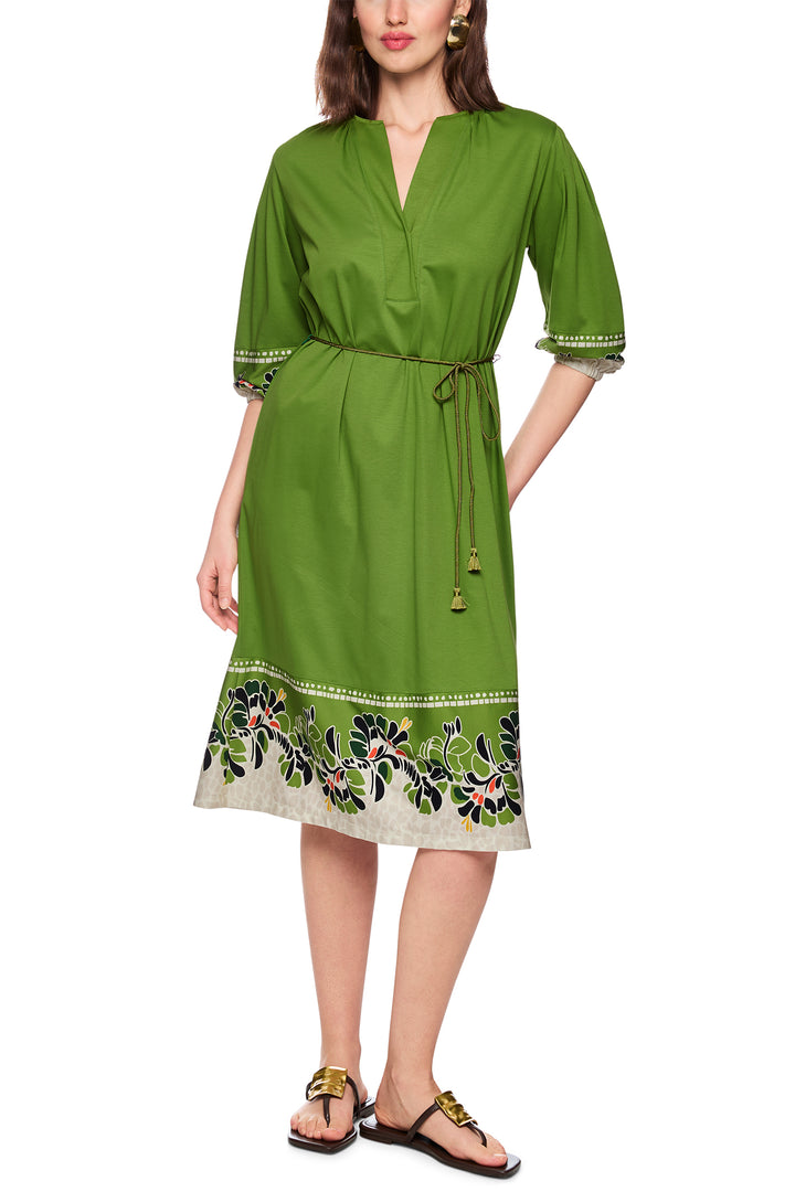Marc Cain Collections AC 21.34 J44 526 Garden Green Flower Print Dress