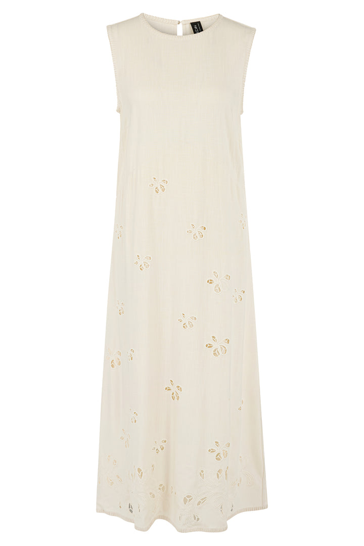 Marc Cain Collections AC 21.37 W73 112 Bright Ecru Broderie Anglaise Dress