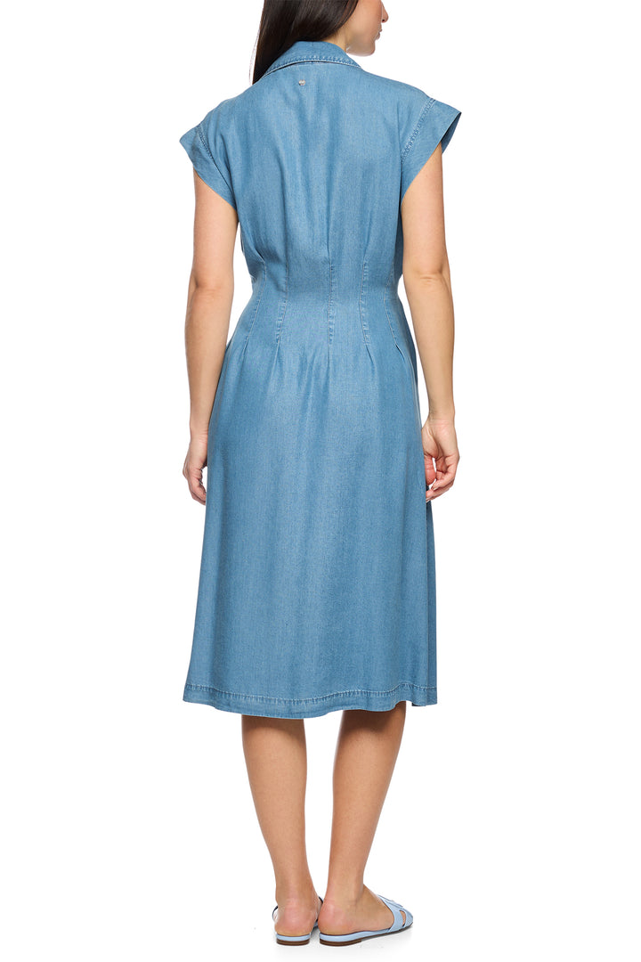 Marc Cain Collections AC 21.42 D63 350 Light Denim Midi Shirt Dress