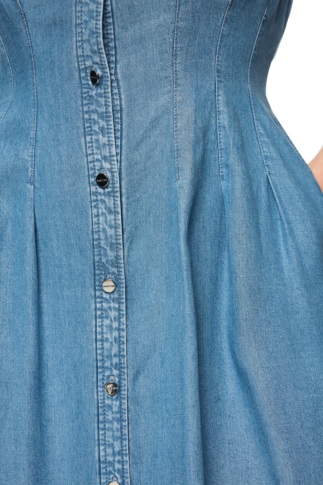 Marc Cain Collections AC 21.42 D63 350 Light Denim Midi Shirt Dress