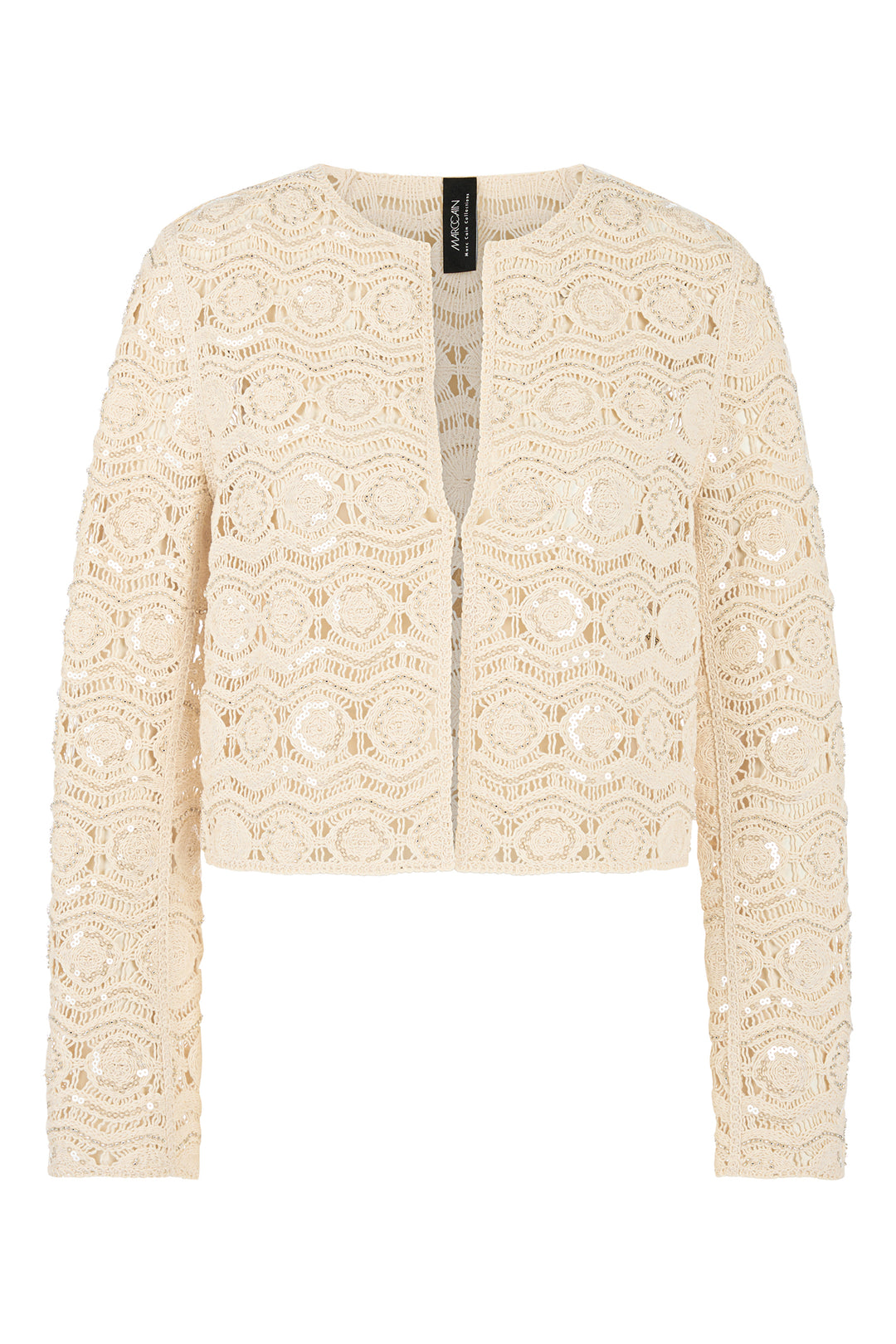 Marc Cain Collections AC 31.23 W74 112 Bright Ecru Openwork Jacket