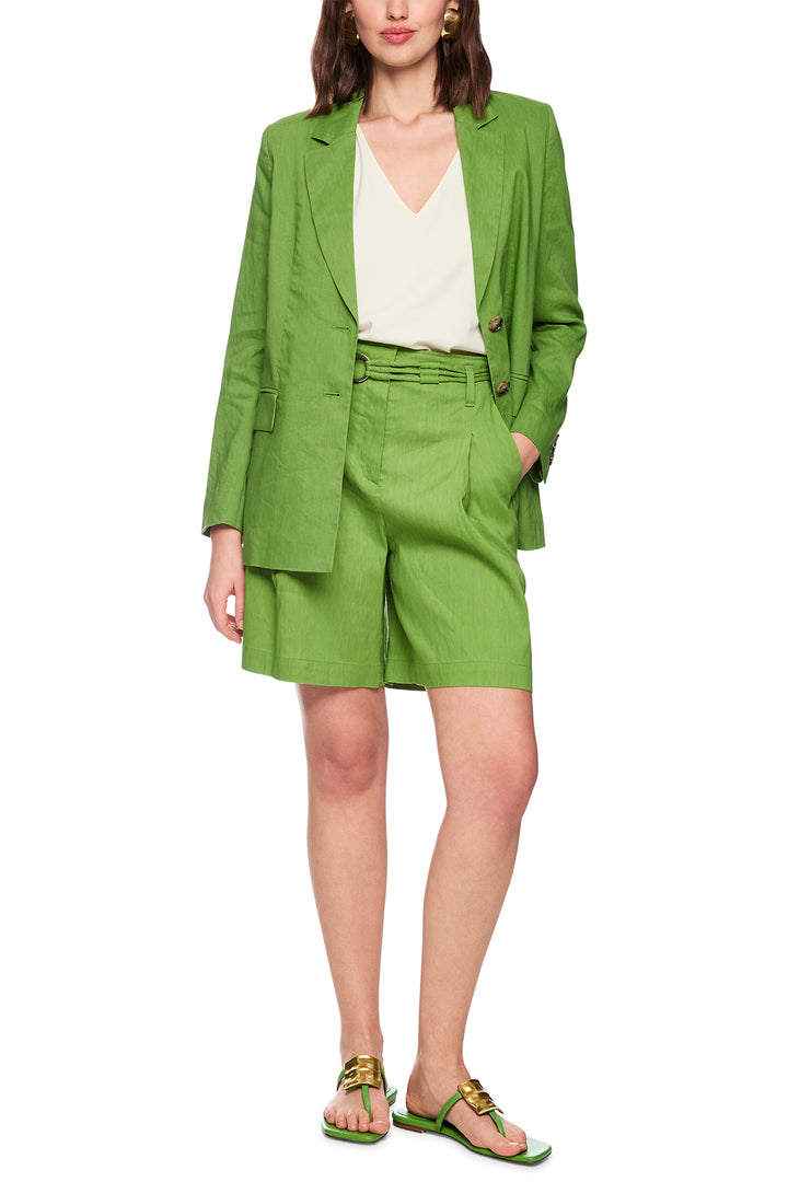 Marc Cain Collections AC 34.35 W70 526 Garden Green Linen Blend Jacket