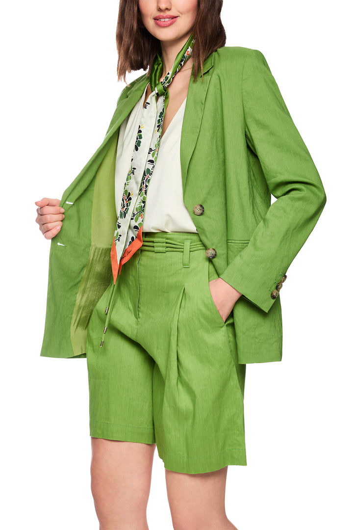 Marc Cain Collections AC 34.35 W70 526 Garden Green Linen Blend Jacket