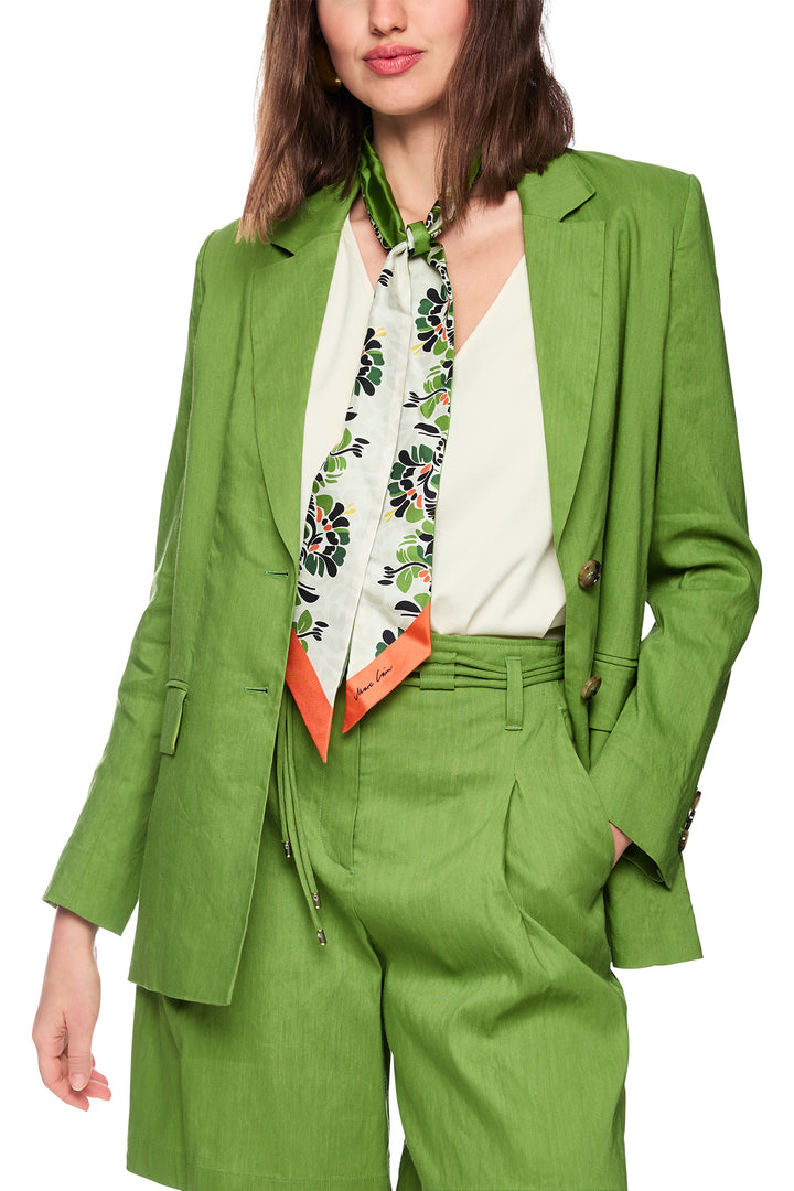 Marc Cain Collections AC 34.35 W70 526 Garden Green Linen Blend Jacket