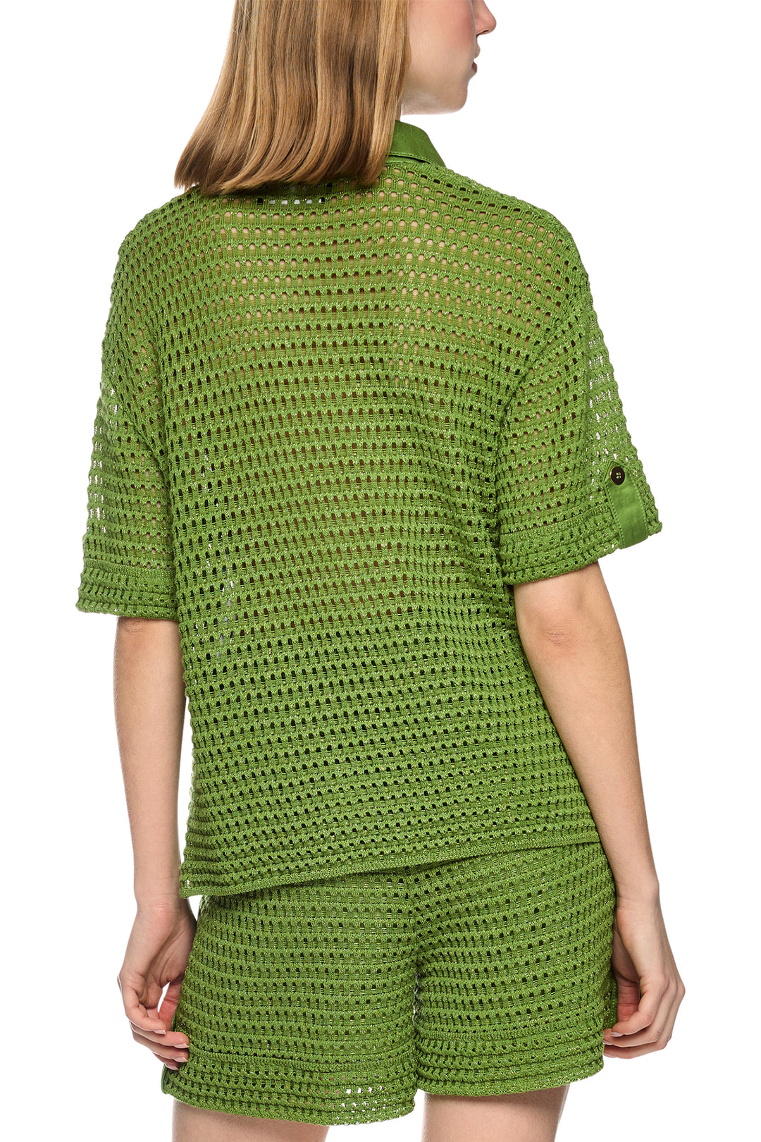 Marc Cain Collections AC 41.35 M25 526 Garden Green Openwork Jumper