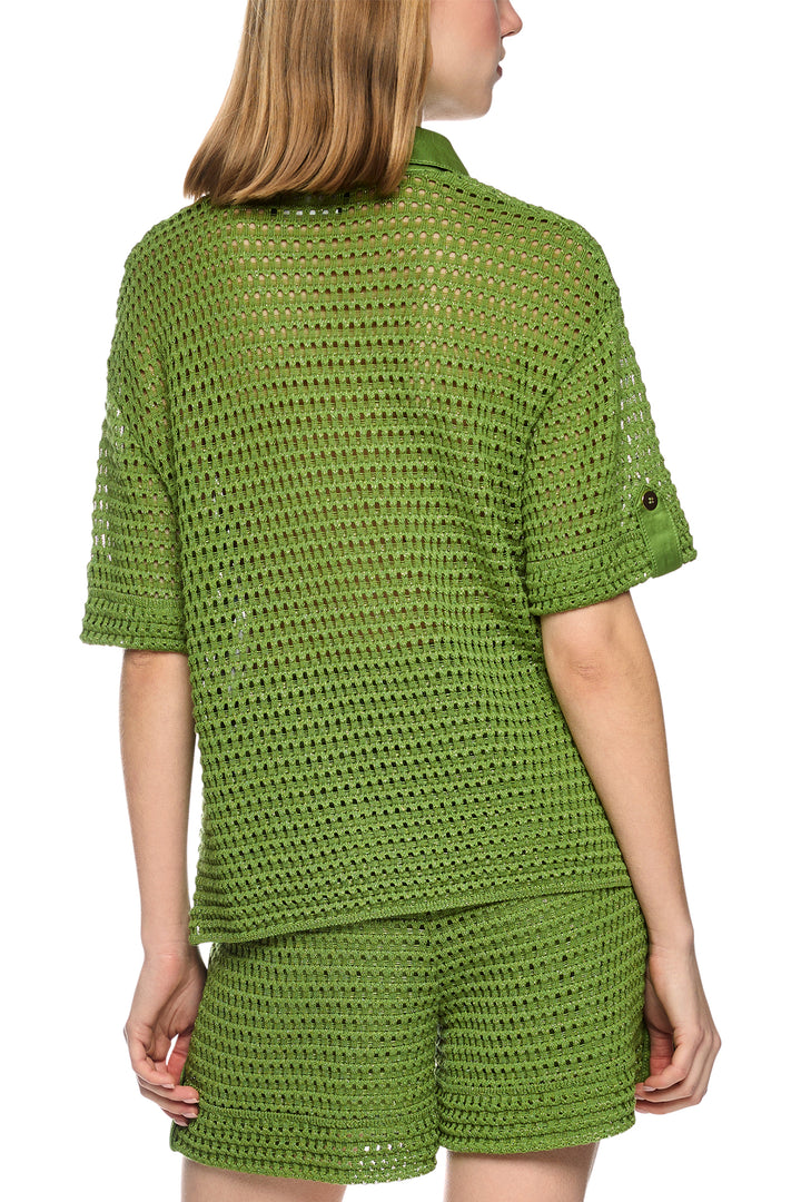 Marc Cain Collections AC 41.35 M25 526 Garden Green Openwork Jumper
