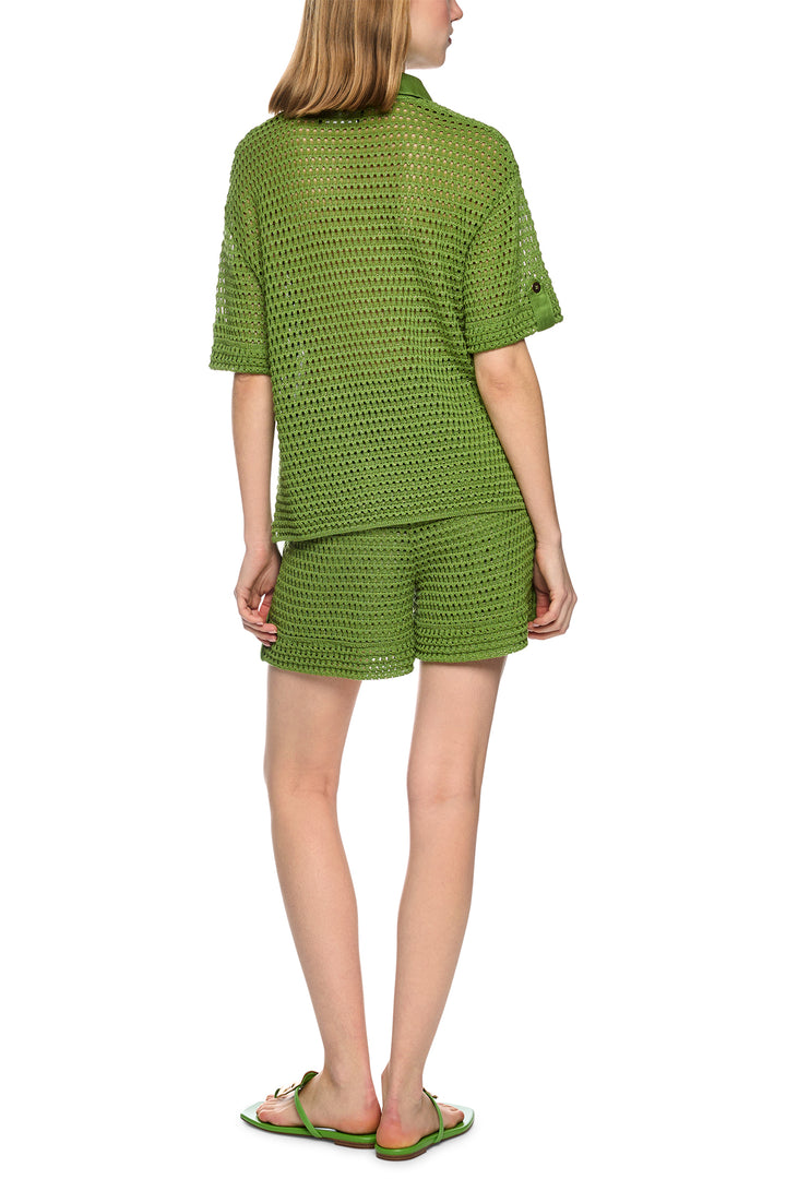 Marc Cain Collections AC 41.35 M25 526 Garden Green Openwork Jumper