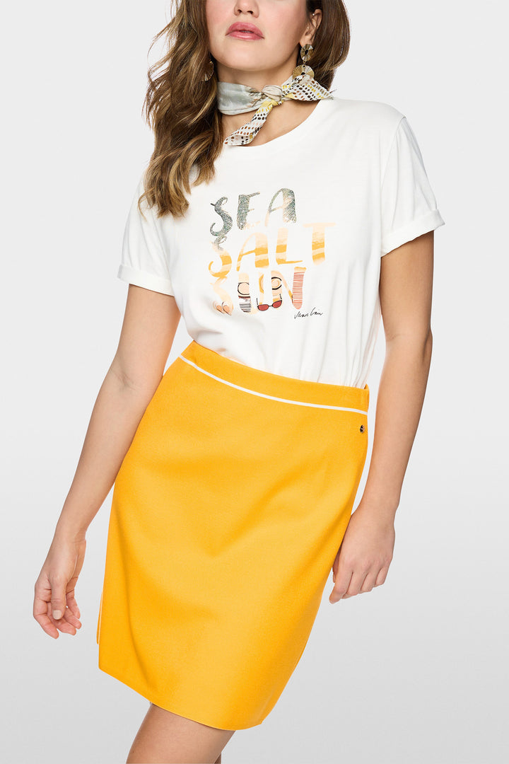 Marc Cain Collections AC 48.07 J57 110 Off White Motif T-Shirt